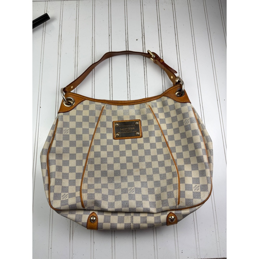 Louis Vuitton Vintage Damier Azur Canvas Hobo Galliera PM Shoulder Bag $1600 - Picture 2 of 16